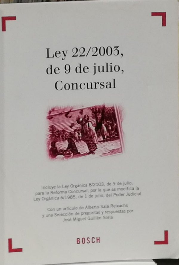 Ley 22/2003 de 9 de julio, Concursal