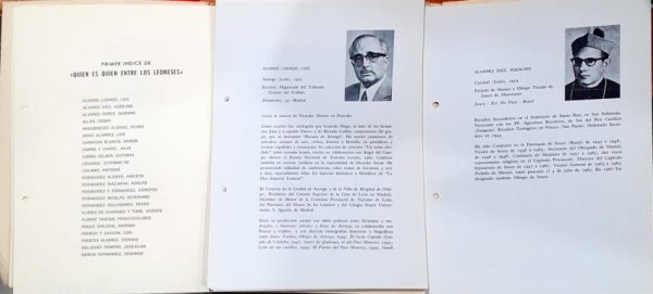 Quien es quien  entre los leoneses ( Láminas - Carpeta con fichas de personajes ilustres Leoneses) - Imagen 2